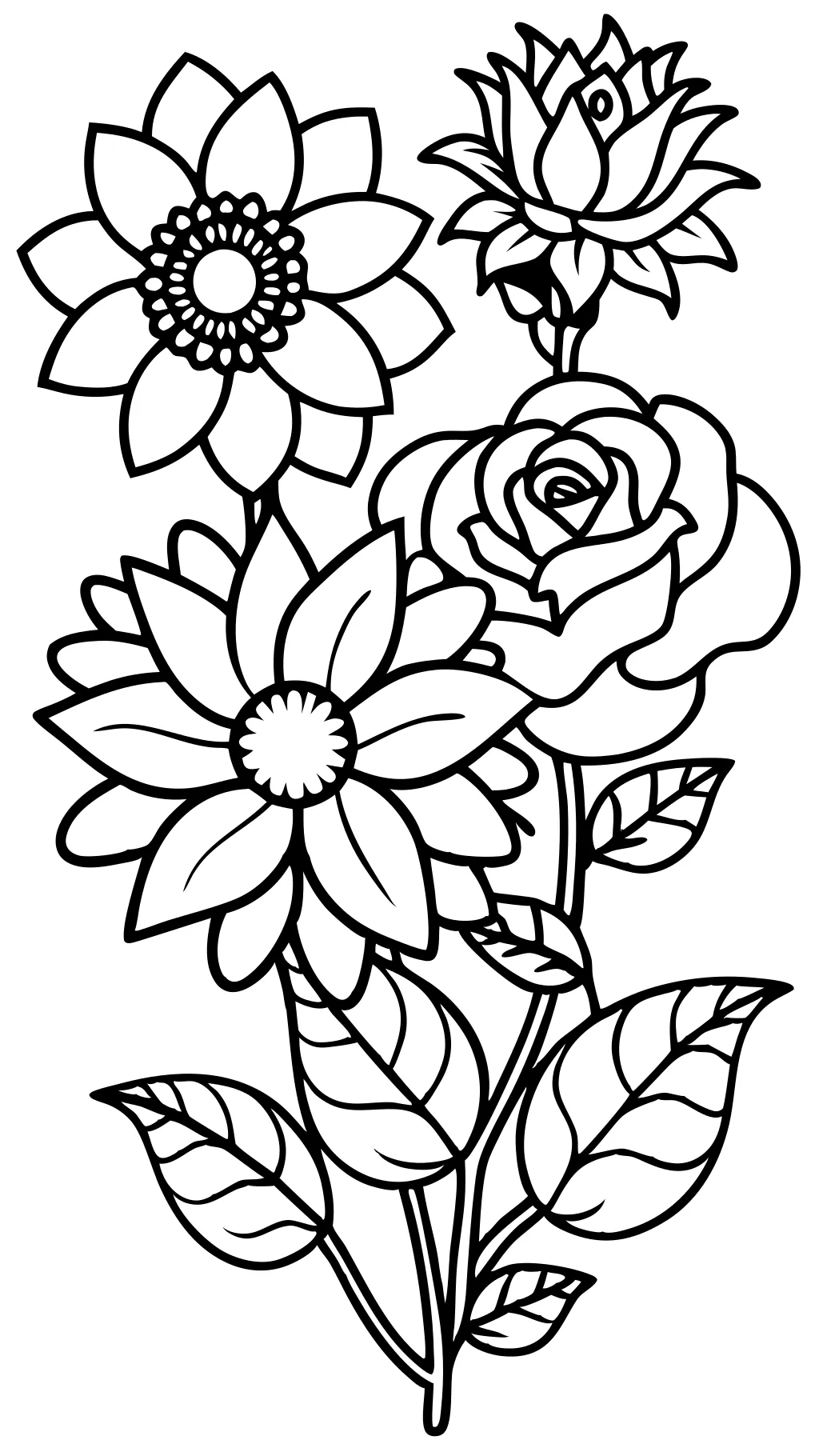 coloriages imprimables gratuits fleurs